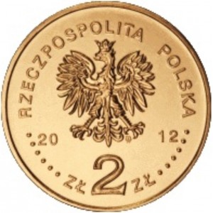 Монета 2 злотых 2012 года «Польские суда: Эсминец типа «Гром»» аверс