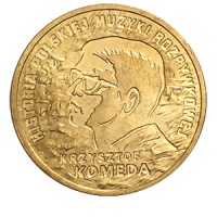 Монета 2 злотых 2010 года «Кшиштоф Комеда» реверс