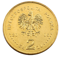 Монета 2 злотых 2006 года «Памятники культуры в Польше: Церковь в Хачуве» аверс