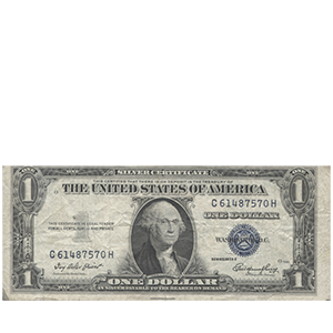 Банкнота 1 доллар 1935 года «Silver certificate» фото 0