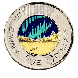 Монета 2 доллара 2017 года «150-летие создания Канадской конфедерации. Цветная» фото 0