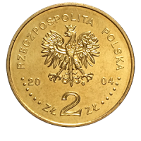 Монета 2 злотых 2004 года «Присоединение Польши к Евросоюзу» аверс