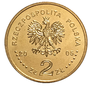 Монета 2 злотых 2005 года «60-я годовщина окончания Второй мировой войны» аверс